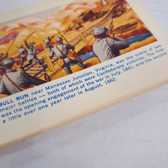Vintage The War Between the States Civil souvenir Postcard Picture Book album - Picture 9 of 11